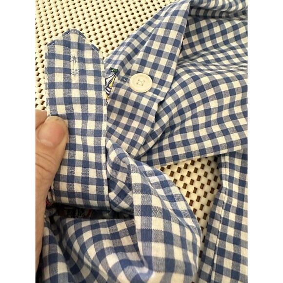 VINTAGE Teddi 1X Womens Top Button Shirt 80s Shoulder Pads Sail Boats GRANNYCORE - Picture 9 of 14